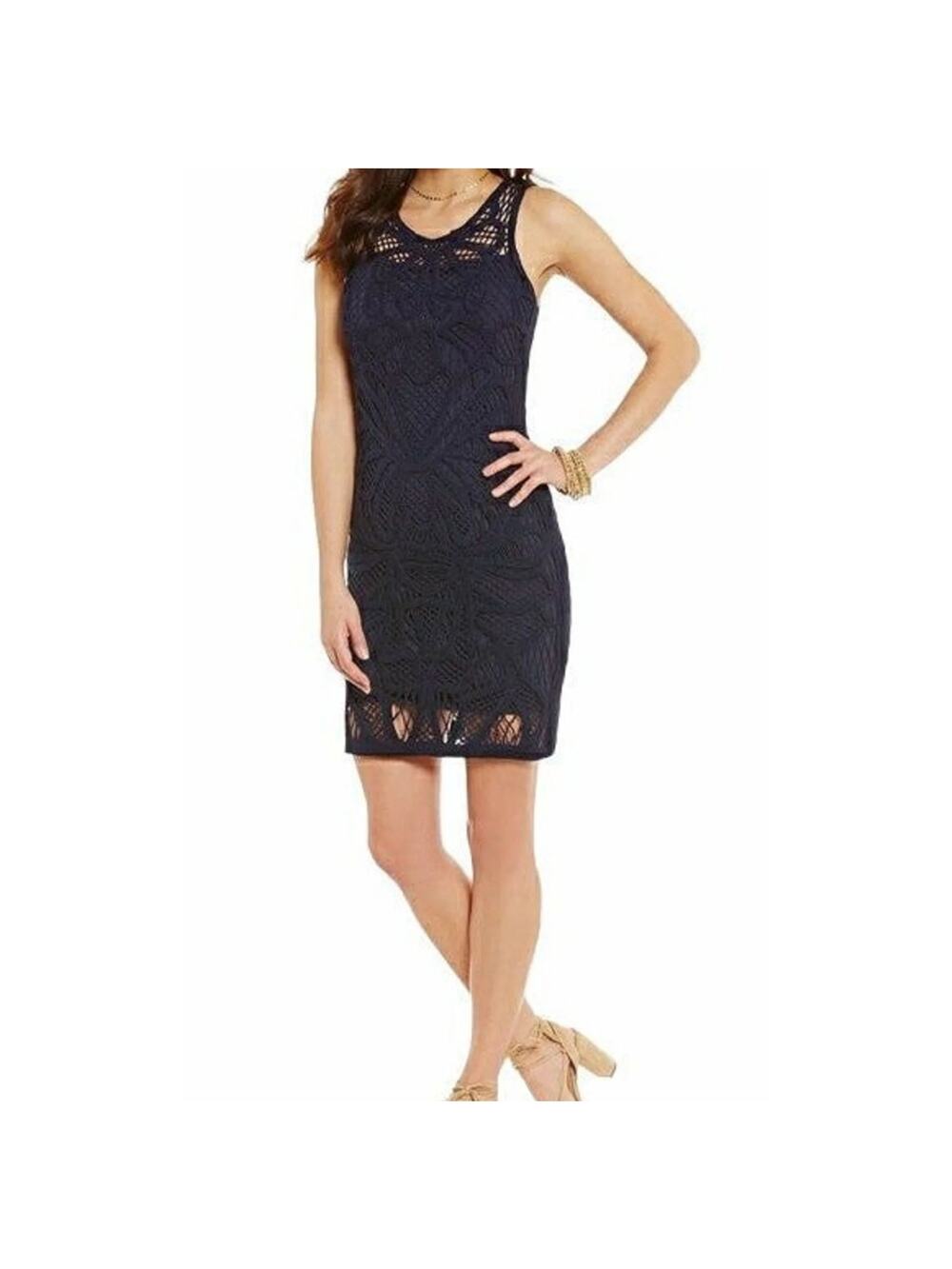 Gianni Bini Sydney Dress Navy Blue NEW
